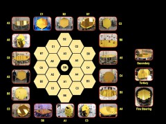 A schematic of the JWST primary mirror consisting of 18 different hexagonal segments. Image Credit: NASA
