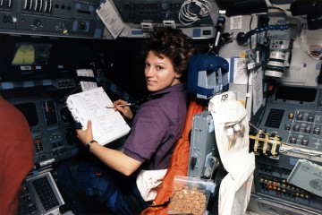 Eileen Collins became the first female shuttle on STS-63. In time, she went on to fly four mission and become the first woman in history to command a spaceflight. Photo Credit: NASA