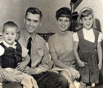 Roger and Martha Chaffee, with their children Sheryl and Stephen. Photo Credit: Astronaut Memorial Foundation