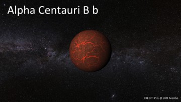 Artist's conception of Alpha Centauri Bb. Image Credit: PHL @ UPR Arecibo