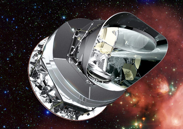 Artist's concept of the Planck spacecraft. Planck's mission is a joint venture with the European Space Agency and NASA, hoping to unlock many secrets of our galaxy. Image Credit: NASA