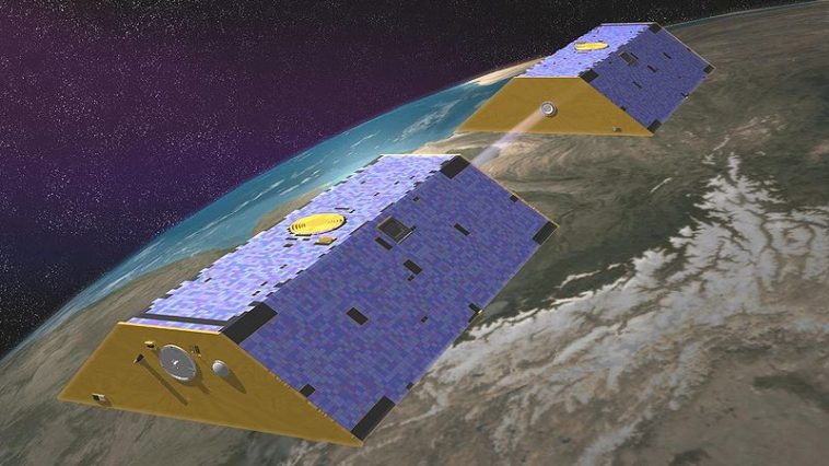 Artist's concept of Gravity Recovery and Climate Experiment. Image Credit: NASA