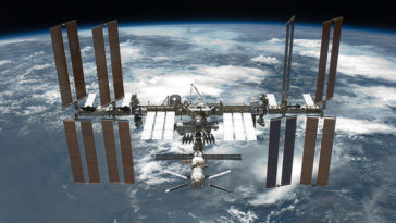 The International Space Station is featured in this image photographed by an STS-134 crew member on the space shuttle Endeavour after the station and shuttle began their post-undocking relative separation. ISS Program Manager Michael Suffredini will answer reporters' questions on the status of the ISS at 2pm CST today. Photo Credit: NASA
