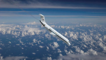 A NASA 'Vomit Comet' in flight. Photo Credit: NASA