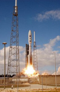 The New Horizons spacecraft was launched atop a powerful Unitled Launch Alliance Atlas V 551 rocket in January of 2006. If everything goes according to plan, New Horizons will provide clear views of the tiny world at the fringes of our cosmos. Photo Credit: NASA / Kim Shiflett