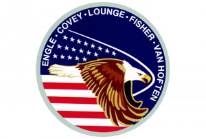 The official crew patch for the astronauts of Mission 51I: Commander Joe Engle, Pilot Dick Covey and Mission Specialists Mike Lounge, James 'Ox' van Hoften and Bill Fisher. Image Credit: NASA