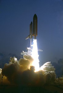 Spectacular liftoff for Endeavour on her maiden voyage. Photo Credit: NASA