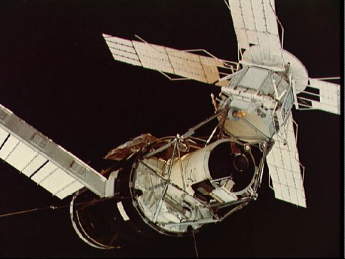Skylab as seen by its second crew in 1973. America's first space station celebrates its 40th anniversary this year and will be honored at an Astronaut Scholarship Foundation gala this month. Photo Credit: NASA