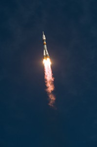 Soyuz TMA-06M ascends beautifully into the Baikonur skies on 23 October, bound for the International Space Station. Photo Credit: NASA
