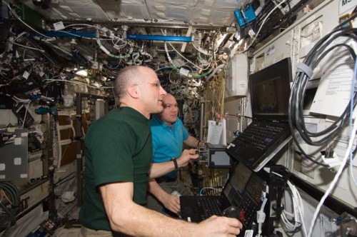 To date, Don Pettit is the only American astronaut to have spent two New Years off the planet. Photo Credit: NASA