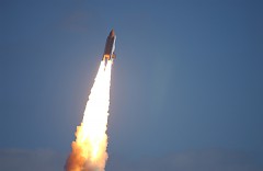 Columbia roars into orbit for the 28th and final time on 16 January 2003. Eighty-two seconds into the ascent, a chunk of foam from her External Tank would spell disaster for the outcome of STS-107. Photo Credit: NASA