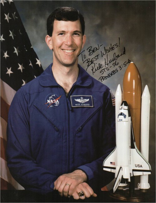 Rick Husband, commander of shuttle Columbia's final flight. Photo Credit: NASA/Ben Evans personal collection
