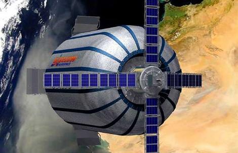 Since 1998, Robert Bigelow's aerospace company has sought to develop a new means of placing large habitable structures into orbit. Included in this planning are variants of the B330. Image Credit: Bigelow Aerospace
