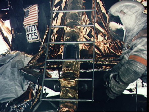 Not since the departure of Gene Cernan - here pictured near the ladder of the Grumman-built lunar module Challenger - from the Taurus-Littrow valley floor in December 1972 has a human being walked on the Moon. Photo Credit: NASA