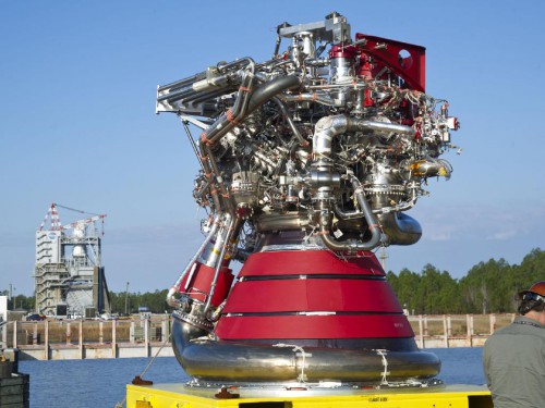 NASA continues to test the legacy hardware J2X rocket engine, which was used during the Apollo era. Photo Credit: NASA