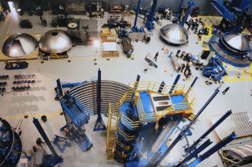 The first flight of NASA's Orion spacecraft is a year away - and across the nation, the components are coming together. Photo Credit: Mark Usciak / AmericaSpace
