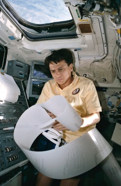 As STS-60's payload commander, Franklin Chang-Diaz was tasked with many of the Spacehab-2 activities. Photo Credit: NASA