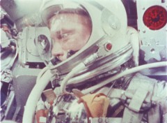 Pictured early in his five-hour mission, John Glenn had a multitude of scientific and engineering tasks to accomplish. Lack of information about the status of his craft's heat shield and landing bag was an issue which caused some irritation later. Photo Credit: NASA