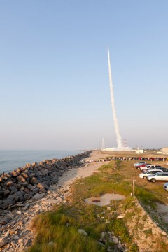 Last year's launch, watched from Wallops Island by dozens of student participants, was an enormous success. Photo Credit: NASA