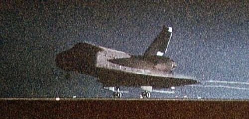 When Columbia touched down at Edwards Air Force Base, Calif., on 18 January 1986, the heat was on to return her to the East Coast - normally a week-long process - and prepare her for another liftoff in the early hours of 6 March. It would have stretched the Shuttle Program's resources to their limits. Photo Credit: NASA