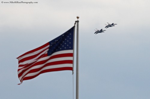 With the TICO Warbird Air Show behind them, the Thunderbirds' 2013 Air Show season ended. Photo Credit: Mike Killian / Zero G News