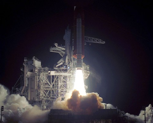 STS-35 finally lifts off, almost five years after ASTRO-1 should have been observing Halley's Comet. Photo Credit: NASA