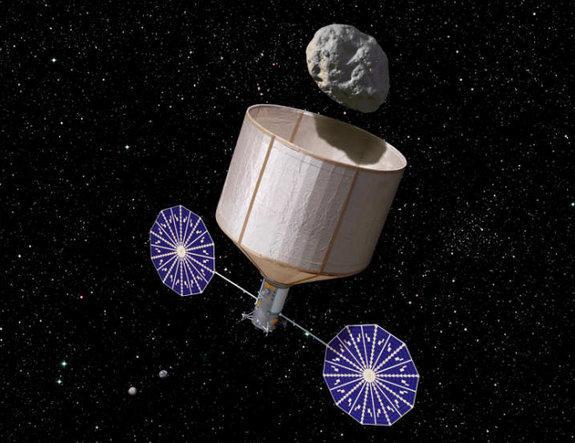 Recently announced by NASA, this Asteroid Retrieval Spacecraft may culminate in a mission as early as 2021 to bring a 30-foot-wide asteroid from deep space to the vicinity of the Moon for human exploration. Image Credit: NASA