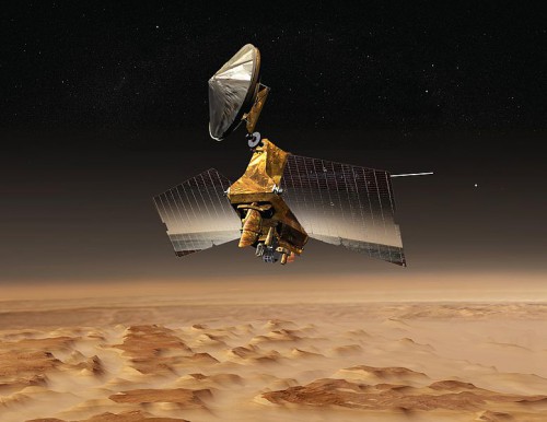 NASA plans to use the Mars Reconnaissance Orbiter, which is currently circling the Red Planet to conduct science as the comet approaches - and hopefully passes. Image Credit: NASA / JPL