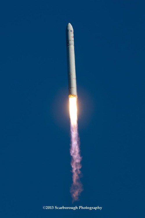 This was the first launch of one of Orbital's Antares launch vehicles. If all goes according to plan, the next flight of the rocket will send the company's Cygnus spacecraft to the International Space Station. Photo Credit: Bennett Scarborough / Scarborough Photography