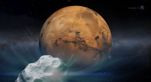 Will a comet strike the planet Mars next year? If id does what does this mean for NASA's Mars Program? Image Credit: NASA