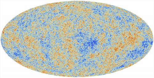 Our latest view of the Universe and its history obtained by the ESA Planck space probe. Image Credit: ESA/Planck Collaboration/PA.