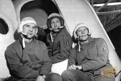The original Soyuz 11 - from the left, Valeri Kubasov, Alexei Leonov and Pyotr Kolodin - were grounded shortly before launch by an unfortunate medical misdiagnosis. Photo Credit: Joachim Becker/SpaceFacts