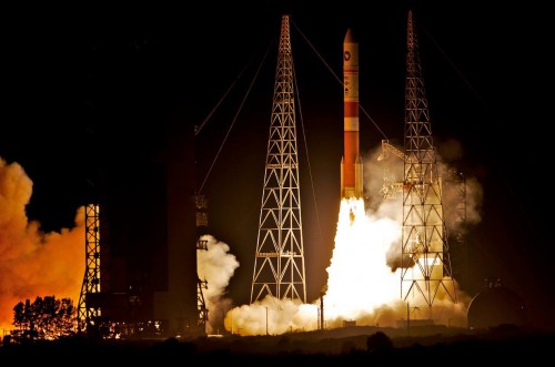 Tonight's launch is the second launch in just eight days for United Launch Alliance. The Delta IV 5,4 medium launch vehicle lifted off from Cape Canaveral Air Force Station's Space Launch Complex 37 at 8:27 p.m. EDT. Photo Credit:Jeffrey J. Soulliere