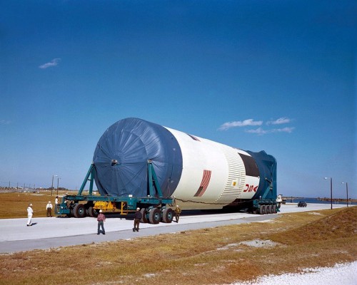AS-5.31.13-AS14-S70-25026-S1C ARRIVES AT KSC-1.12.70 Retro Space Images NASA photo posted on AmericaSpace