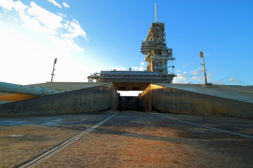 Launch Complex 39A is the site where men were first launched to the Moon. In later years it would be utilized to launch the space shuttle on a variety of missions. Photo Credit: Alan Walters / awaltersphoto.com