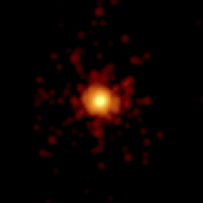 Swift's X-Ray Telescope took this 0.1-second exposure of GRB 130427A at 3:50 a.m. EDT on April 27, just moments after Swift and Fermi triggered on the outburst. The image is 6.5 arcminutes across. Image Credit: NASA/Swift/Stefan Immler