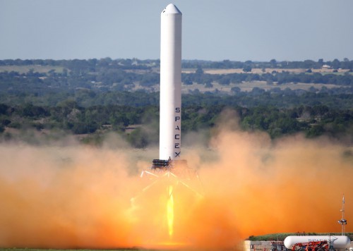 SpaceX image Grasshopper VTVL posted on AmericaSpace