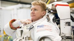 Pictured during training in an Extravehicular Mobility Unit (EMU) space suit, Tim Peake will be the first official British astronaut whose mission has been sanctioned and financed directly by the UK government. Photo Credit: NASA
