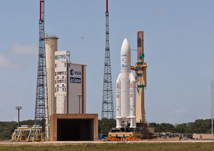 Arianespace Ariane 5 at Kourou French Guyana Automated Transfer Vehicle ATV 5 Albert Einstein Photo Credit Arianespace posted on AmericaSpace