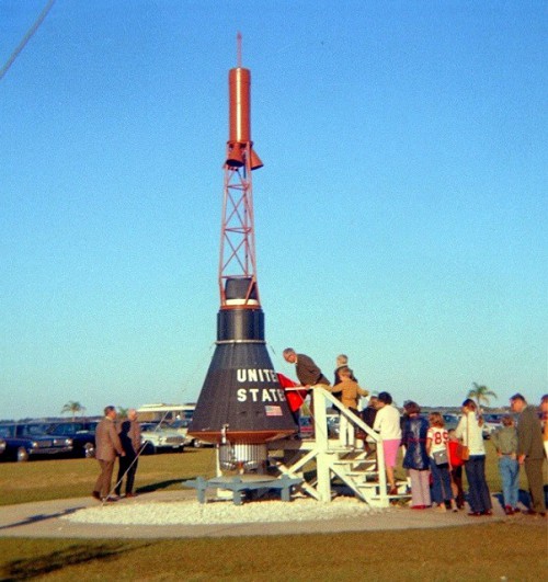 AS-6.26-13 -1970-12-10 Retro Space Images photo of Mercury capsule at NASA's Kennedy Space Center photo credit: J.L. Pickering