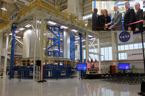 AmericaSpace image of the Ribbon-Cutting Ceremony of a Friction Stir Welding Machine at NASA's Michoud Assembly Facility located in New Orleans in Louisiana Photo Credit Jason Rhian AmericaSpace