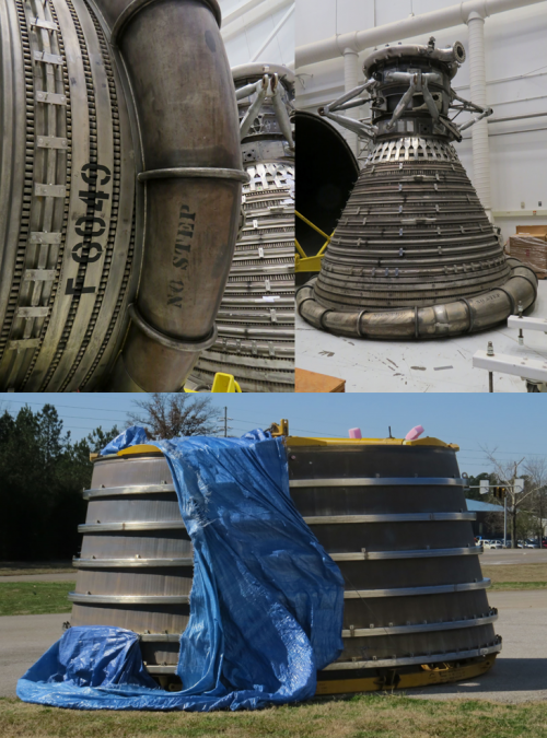 AmericaSpace photo of F-1 components at Marshall Space Flight Center photo credit Mark Usciak AmericaSpace