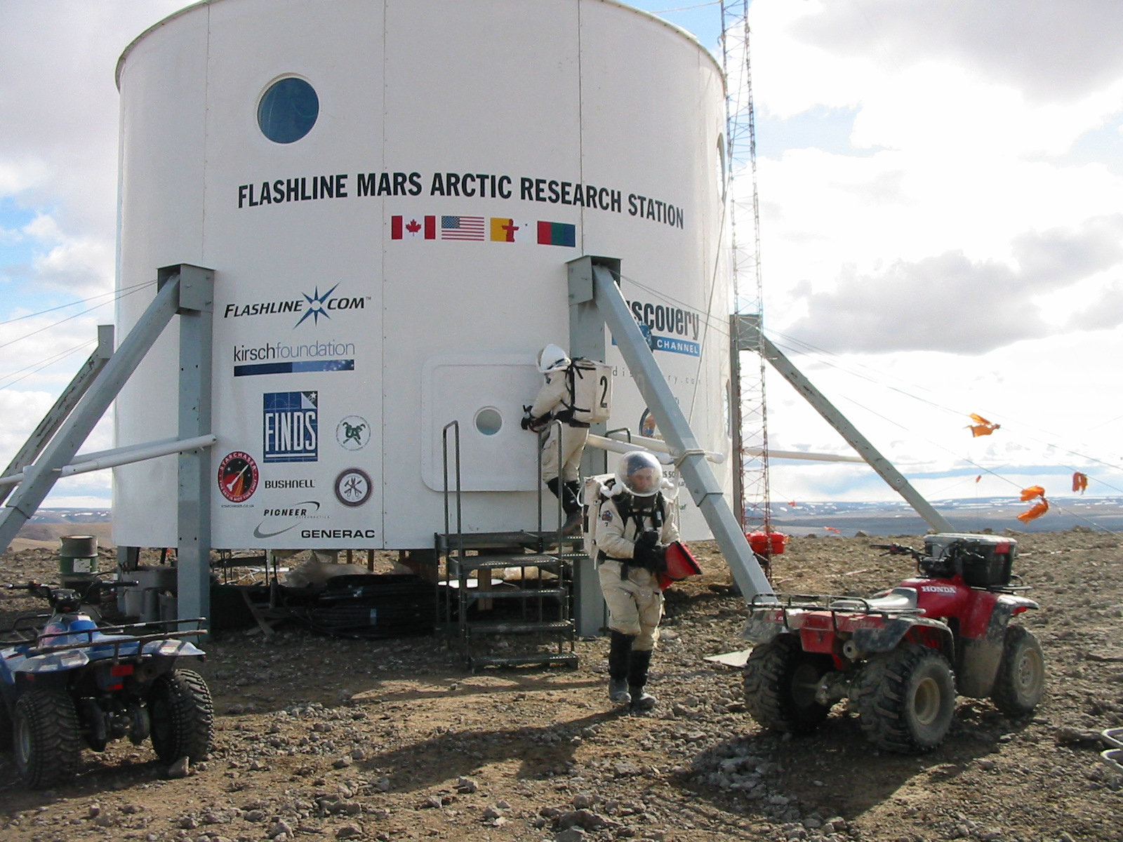 The Mars Society is calling for additional volunteers for its 2014 Mars Arctic 365 mission at the FMARS facility (pictured above) in Devon Island, Canada. Photo Credit: The Mars Society. 