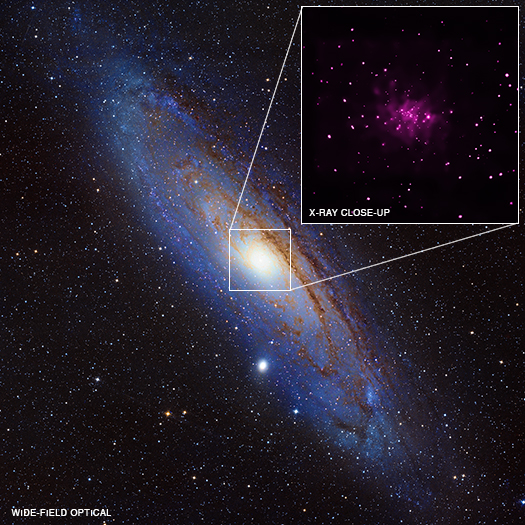 NASA Chandra image of Andromeda Galaxy posted on AmericaSpace