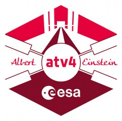 The patch for ATV-4 - the fourth of five Automated Transfer Vehicles, bound for the ISS - highlights its dedication to German-born physicist Albert Einstein. Image Credit: ESA