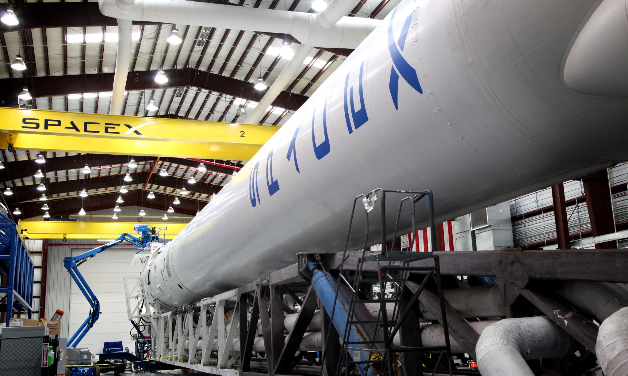 SpaceX photo of Falcon 9 rocket SLC 40 Cape Canaveral posted on AmericaSpace