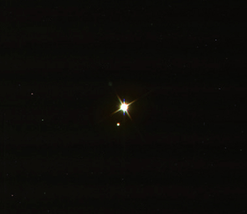 Zoomed-in view of Earth and Moon as seen by the Cassini spacecraft on July 19, 2013. Click for larger version. Photo Credit: NASA / JPL-Caltech / SSI / Jason Major