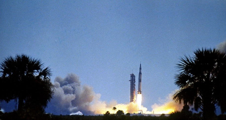 AS11-0883A-69HC-751 Retro Space Images post of NASA image of the launch of Apollo 11 posted on AmericaSpace