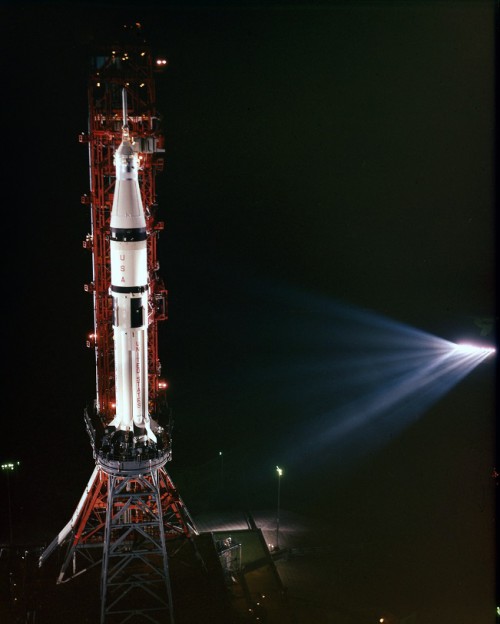ASTP-695A-75PC-341-7.2.75 Retro Space Images post of NASA image of Saturn 1B at Launch Complex 39B NASA photo posted on AMericaSpace