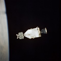 ASTP was the final flight of the Apollo spacecraft and the last U.S. manned mission before the arrival of the Space Shuttle. Photo Credit: NASA